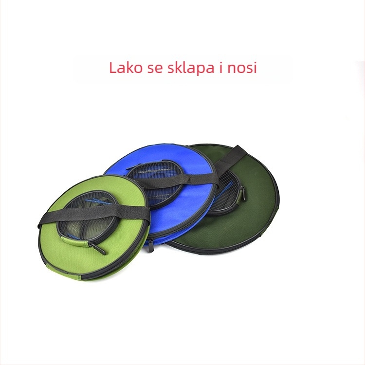 Platnena kutija za ribolov s poklopcem, prijenosna kutija za žive ribe, kapacitet ispod 9 L