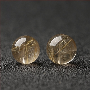 Prirodne brazilske zlatne kristalne perle, okrugle, 8 mm, za DIY narukvicu i ogrlicu, jedna perla, poluproizvod