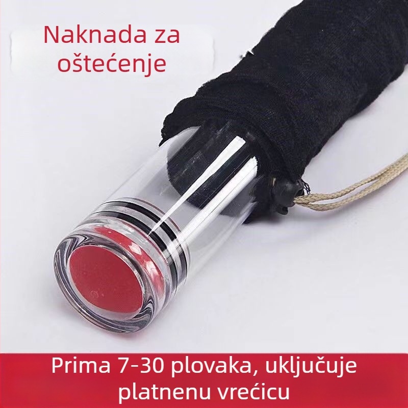 Prozirni akrilni kanta za plovke, 60 cm, potpuno zatvoren, ribolovni pribor