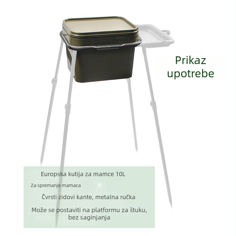 Plastična kanta za mamce za dno i bacanje štapom, 500 g