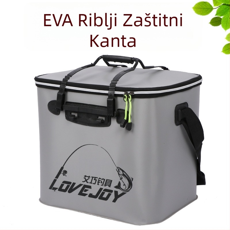 EVA ribolovna kanta s vodootpornom sklopnom konstrukcijom, ojačana, težina 1 kg
