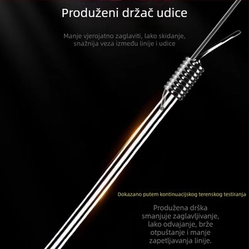 Waves set dvostrukih udica s podlinijom, zubaste udice, 200 komada za ribolov na karpa