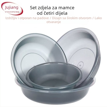 Četverodjelni set za miješanje mamaca za ribolov, nelepiva miješalna posuda, sklopiva kutija za miješanje i posuda za mamac.