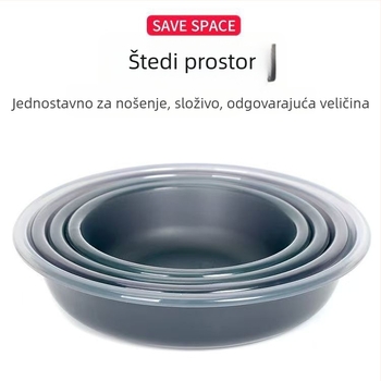 Četverodjelni set za miješanje mamaca za ribolov, nelepiva miješalna posuda, sklopiva kutija za miješanje i posuda za mamac.