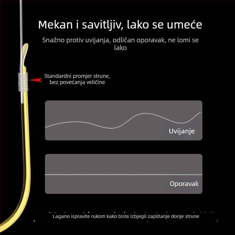 Set dvostrukih udica za podliniju, udice za pecanje i oprema