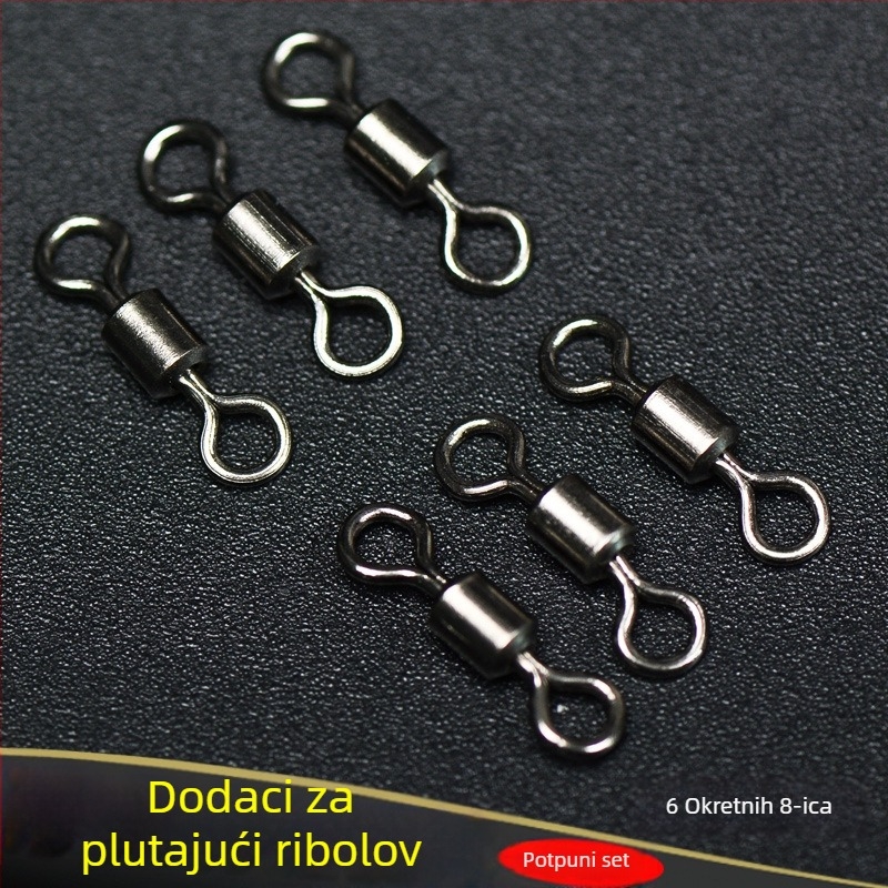 Set pribora za rock fishing – 5-u-1 oprema, komplet linije za morski ribolov, mali dodaci; Marka: Crossing High; Materijal: Plastika