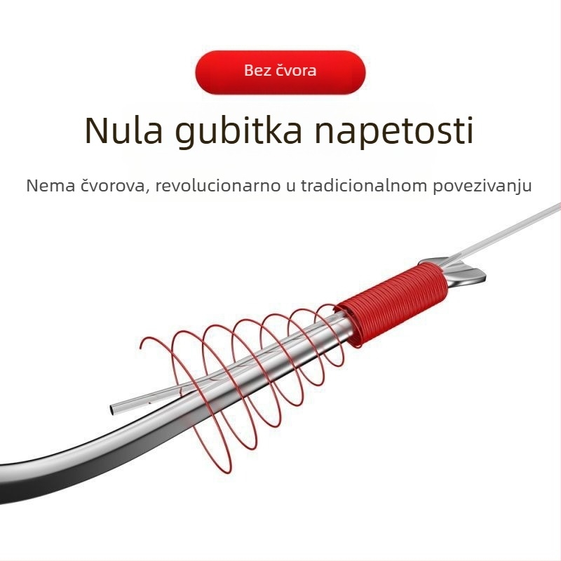 Rig s dvije udice za velike šarane i karase, komplet, protiv zamatanja, natjecateljski model