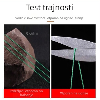 BORVE Set ribarskih udica, 9 komada ručno pletenih dvostrukih udica, Dali Ma donja linija, bodlje, za ribolov na jezerima i akumulacijama