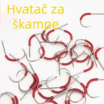 Set kuki za kozice s jednostrukim i dvostrukim kukama, obične udice, Marka 1