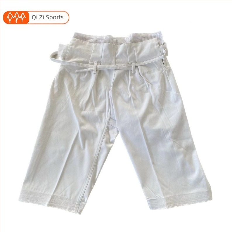 Dječji karate kostim, platno 10–12 oz, KATA stil, visok struk, vezenje