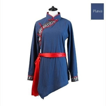 Ženski set mongolskog plesnog kostima za pozornicu, pamuk i lan, 70–80% pamuk, folklorni ples