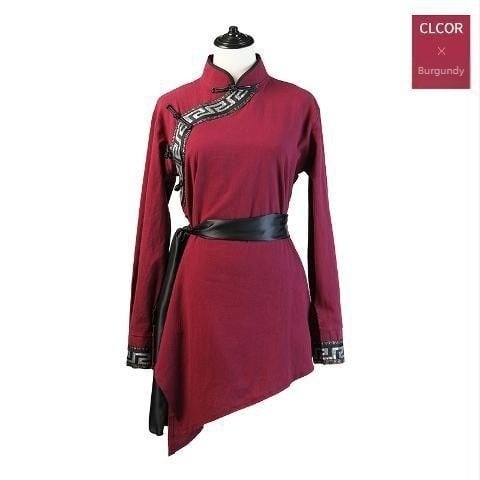 Ženski set mongolskog plesnog kostima za pozornicu, pamuk i lan, 70–80% pamuk, folklorni ples