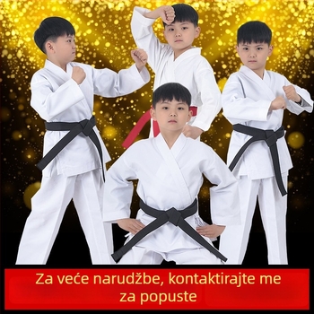 Unisex karate uniforma za djecu i odrasle - 76% poliester, podstava od pamuka, Zhuoao marka, za borilačke umjetnosti samozaštita