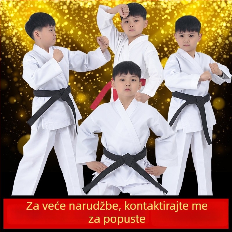 Unisex karate uniforma za djecu i odrasle - 76% poliester, podstava od pamuka, Zhuoao marka, za borilačke umjetnosti samozaštita