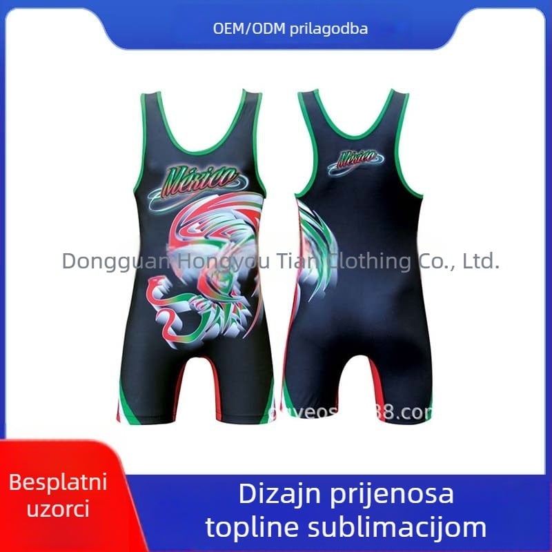 Prilagođeni jednodijelni borilački trening kombinezon s termotransferom, kineskog stila, unisex