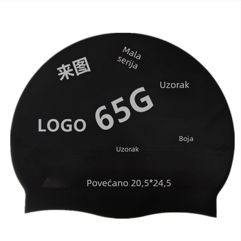 Dječja silikonska kapa za plivanje s zaštitom za uši, u obliku ribe, prilagođena, šifra Dz01, za plivanje i vodene aktivnosti