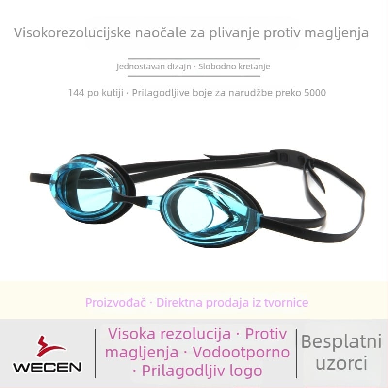 Set anti-zamagljujućih plivačkih naočala i kapa za odrasle – PC leće