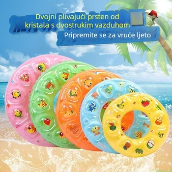 Plivački prsten, dvostruki kristalni dizajn za ispod pazuha, PVC debljine 15 mm, za djecu