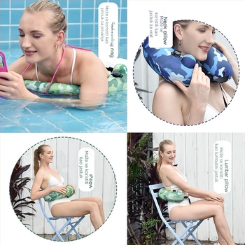 Plivački prsten - Kamufliran polukružni oblik, PVC, zgušnjen, napuhan