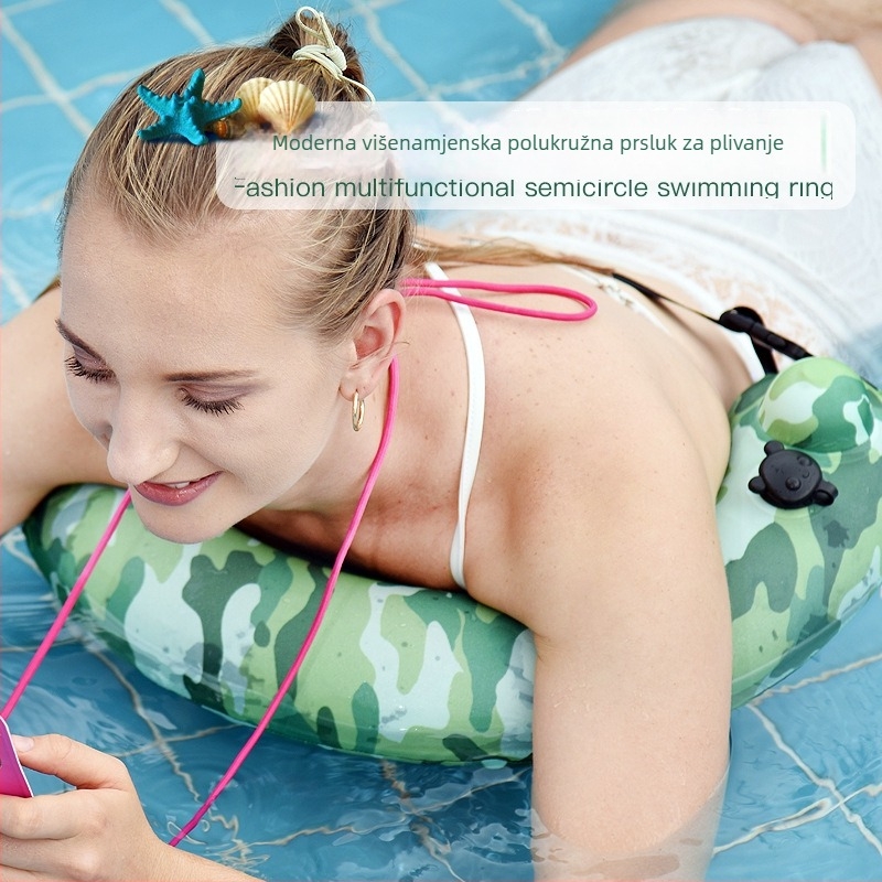 Plivački prsten - Kamufliran polukružni oblik, PVC, zgušnjen, napuhan