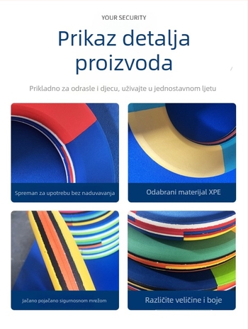 XPE ne-naduvljiv plivački prsten, lagan, pogodan za odrasle i djecu, za plivanje i vodene sportove