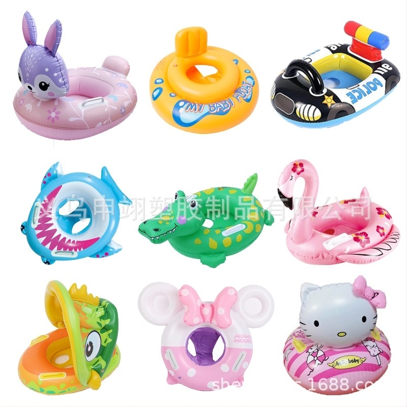 Dječji plivački prsten s karikaturnim uzorkom - ekološki PVC, debljina 3 mm, za djecu