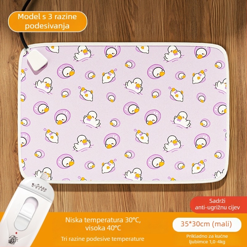 Električna podloga za pse — PVC materijal, čišćenje brisanjem, jednostavna instalacija