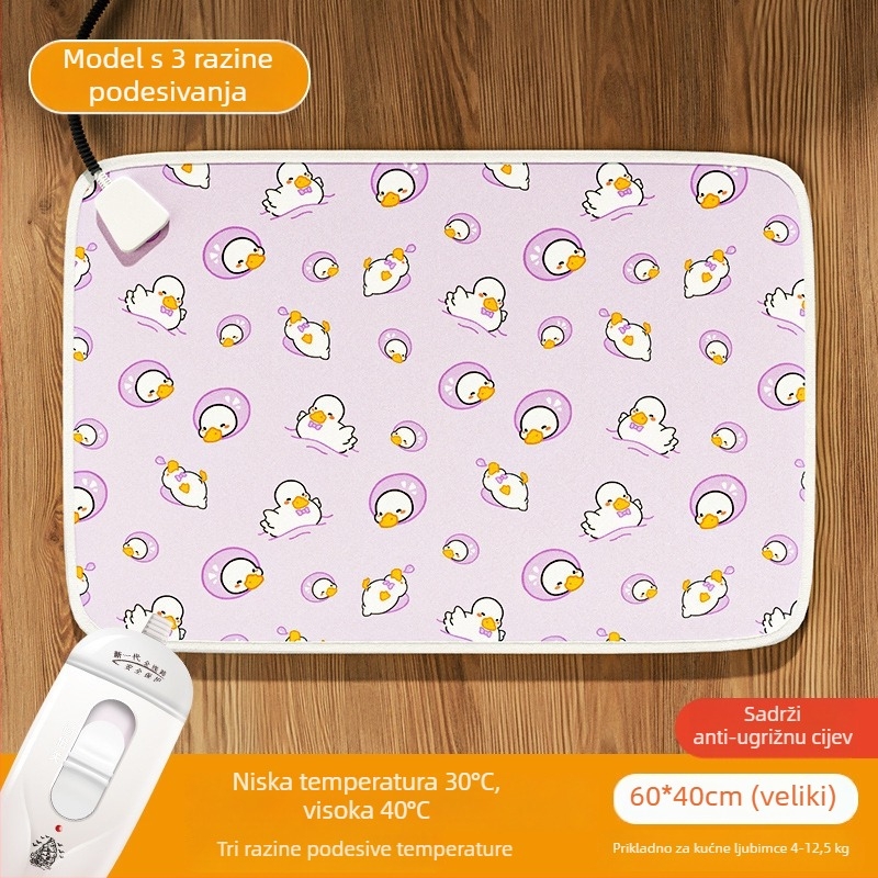 Električna podloga za pse — PVC materijal, čišćenje brisanjem, jednostavna instalacija