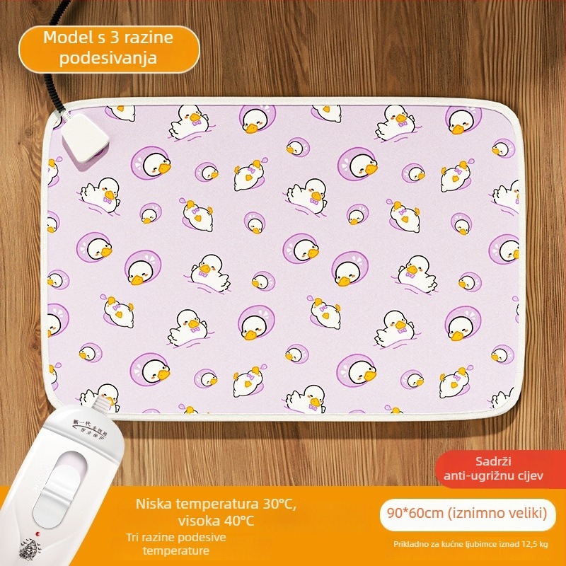 Električna podloga za pse — PVC materijal, čišćenje brisanjem, jednostavna instalacija