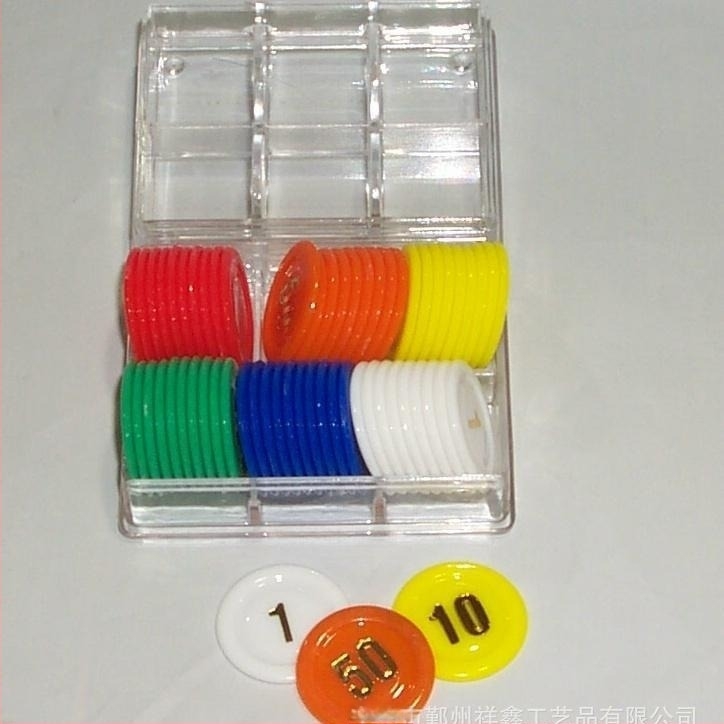 Set čipova i kockica, Xiangxin, ABS materijal, 8 setova u pakiranju, mogućnost prilagodbe