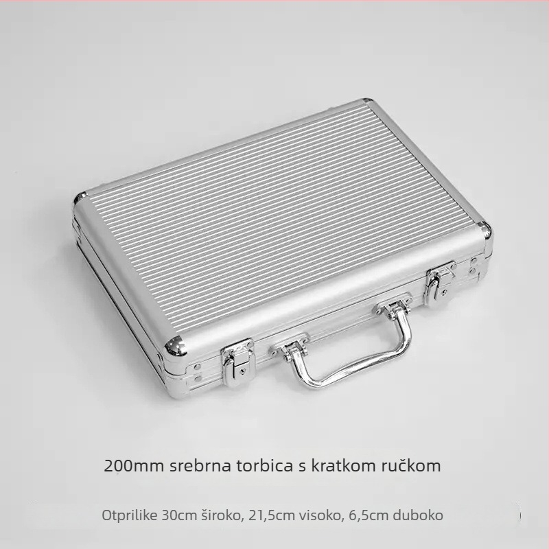 Kutija za žetone od aluminijske legure, komplet 18 komada, prilagodljiva, za šah i igre s kartama