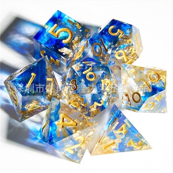 Set kockica od smole sa dvadeset stranica, 100 komada, prilagodljiv