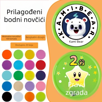Prilagodljiva plastična novčić za bodove – za obrazovne igre, Kilometer Cloud, PS materijal, pogodno za šah i karte