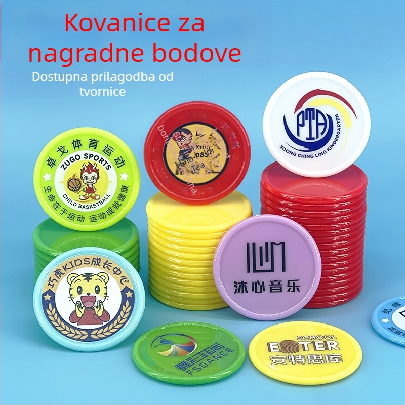 Hanmo plastični žeton za nagrađivanje djece i edukativne igre – bodovni novčići za vrtić i osnovnu školu