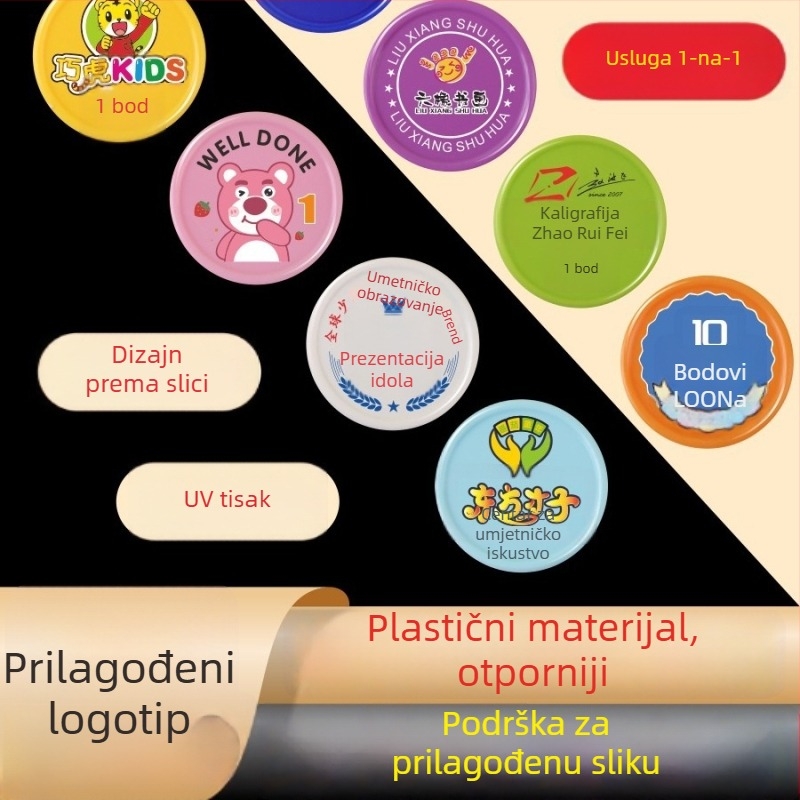 Messenger chip – PP materijal, prilagodljiv logo, 100 komada u kutiji, za šah i igre s kartama