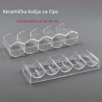 Kutija za čipove od keramike i gline, organizator čipova i držač za Texas Hold'em i Mahjong.