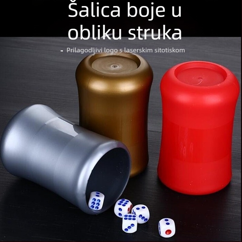 Plastična čašica za kocke za bar i KTV, ergonomski držač, zabavni dodatak