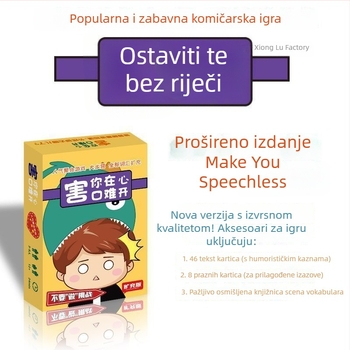 Karte za društvenu igru — zabava, puzzle; Materijal: Papir; Pakiranje: Šarena kutija; Prikladno za dob 7–14 godina