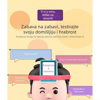 Karte za društvenu igru — zabava, puzzle; Materijal: Papir; Pakiranje: Šarena kutija; Prikladno za dob 7–14 godina