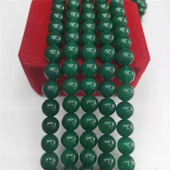 Guangshun Jewelry Prirodni zeleni ahat kuglice za DIY izradu nakita