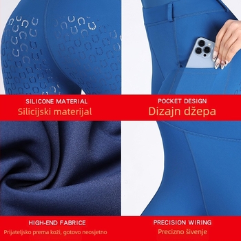 Ženske biciklističke tajice s punim sedalom – otporan na habanje najlon materijal, visoka elastičnost, ljeto