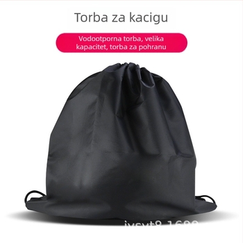 Torba za kacigu motocikla, poliester, ruksak-stil, bez navlake za kišu