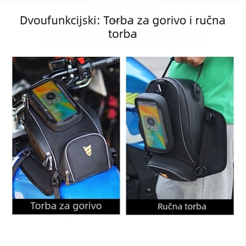 RZAHUAHU YA539 Torbica za rezervoar motocikla, poliester, višenamjenska navigacijska torba
