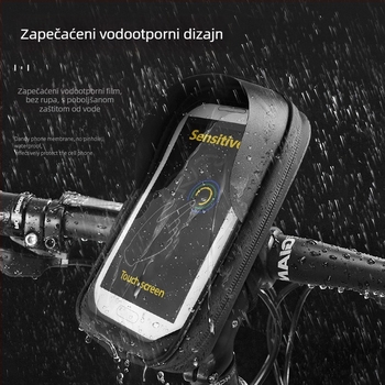 Torba za bicikl, PU koža, model H051-1, kapacitet 0,5 L, s podstavom, vodootporna