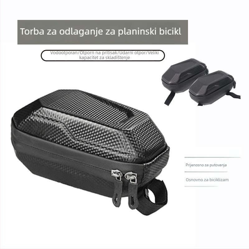 Torba za stražnje sjedalo bicikla, EVA vodootporna tvrda oplata, 5L kapaciteta, prilagodljiv model za MTB
