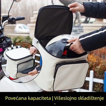 Zadnja vrećica za skladištenje za električni bicikl – 8 L, vodootporna Oxford tkanina, model GQ-2233, s unutarnjom oblogom