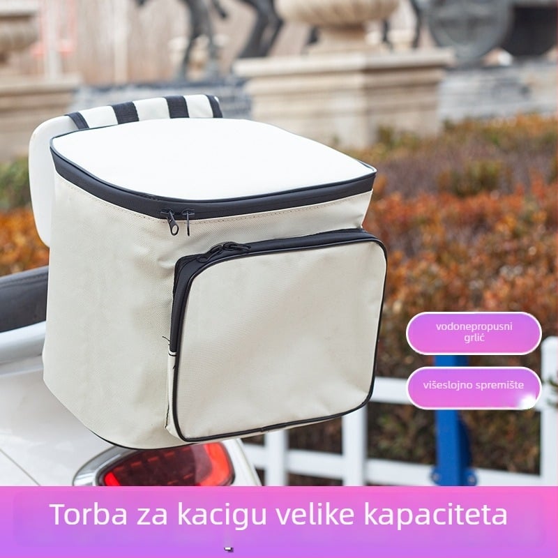 Zadnja vrećica za skladištenje za električni bicikl – 8 L, vodootporna Oxford tkanina, model GQ-2233, s unutarnjom oblogom