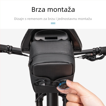ROCES PU kožna torba za bicikl – torba za sjedalo / stražnja torba, skladištenje, bez podstave