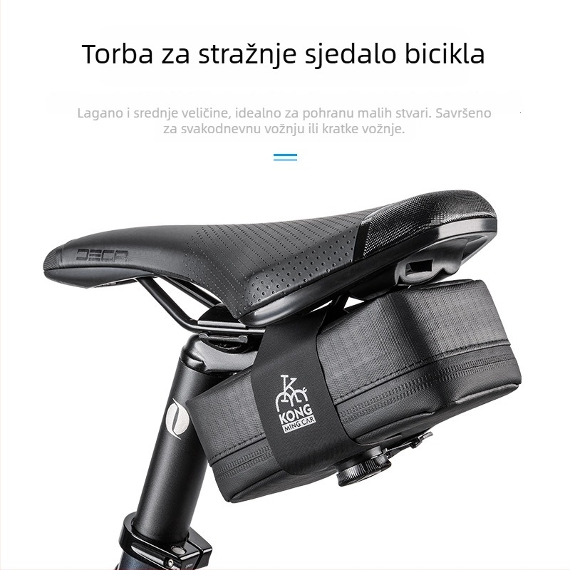 ROCES PU kožna torba za bicikl – torba za sjedalo / stražnja torba, skladištenje, bez podstave