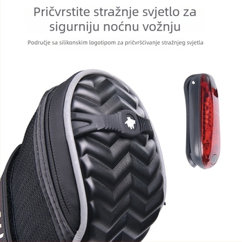 Set torbi za bicikl s čvrstim kućištem: stražnja torba, torba za sjedalo, torba za alate i torba za jastuk